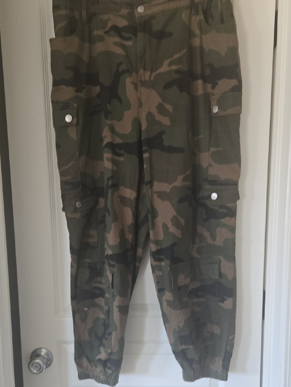 Almost Famous Camo Cargo Pants in Olive/Brown
